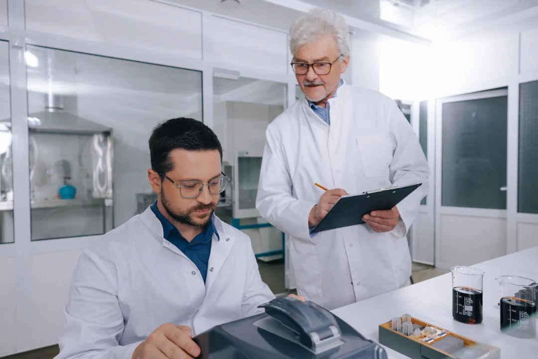 UV spectrophotometer measuring enzymatic activity